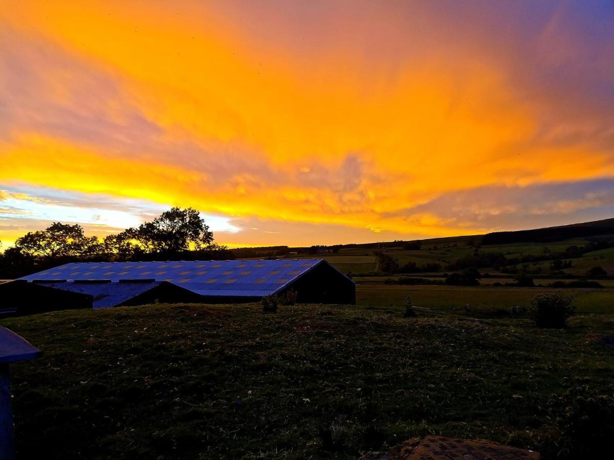 Glen Roe - 3 Bed Lodge On Friendly Farm Stay With Private Hot Tub New Cumnock Exterior photo